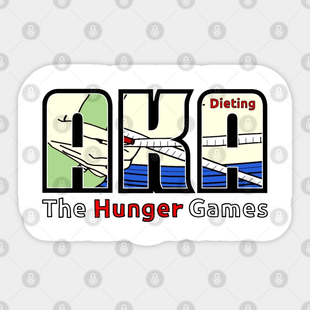 The Hunger Games - Dieting Sticker by The Angry Possum